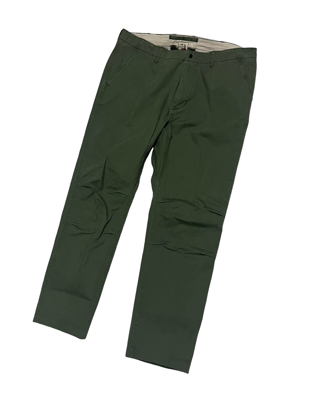 Relwen Flyweight Flex Chino Pants Sz 36 Khaki Green Gorpcore Travel Hiking